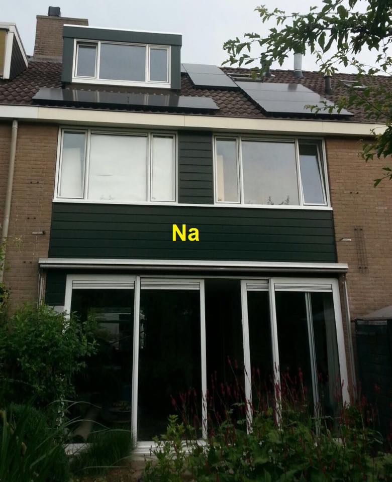 Aluminium kozijnen met het staal renovatie profiel geplaatst te Bunnik.