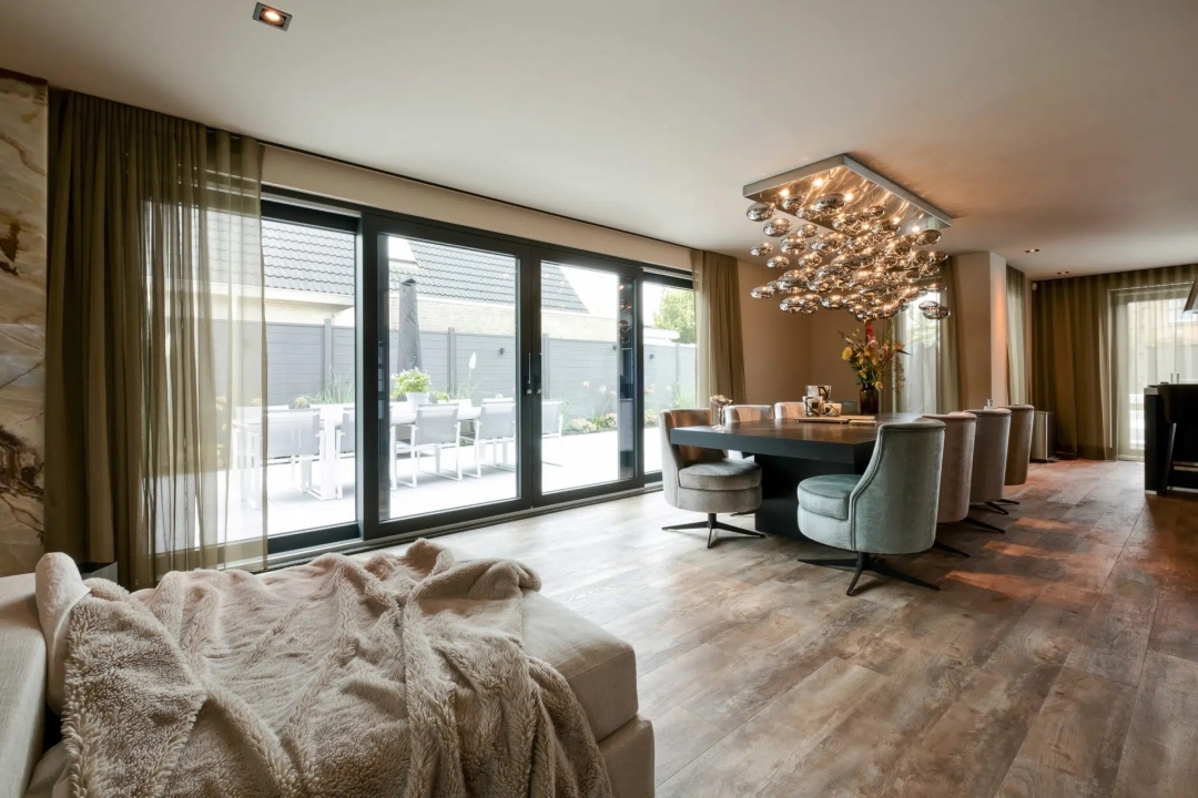 Schuifpui in woonkamer